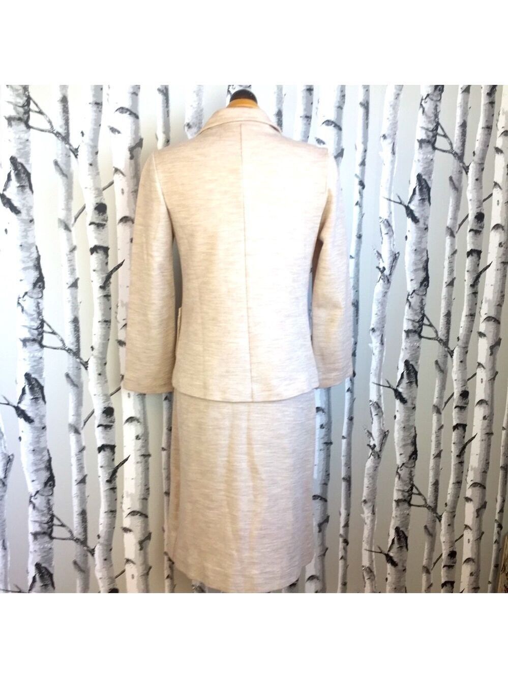 Vintage Wool Blend 2 piece Skirt Suit - Picture 3 of 8